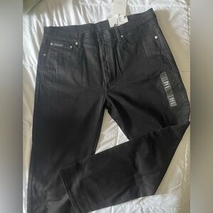 Men’s designer jeans, brand new, straight leg cut.
